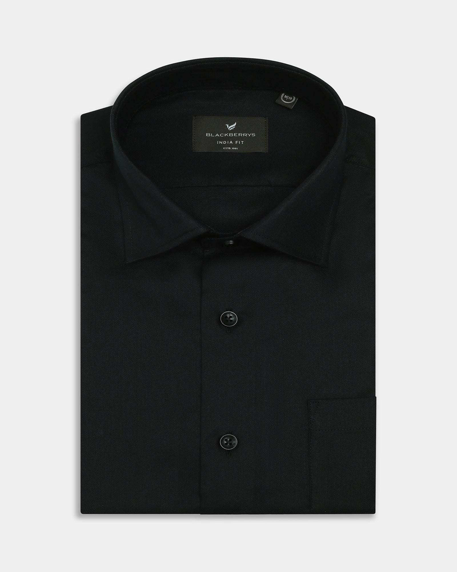 Black Textured Shirt - Noven