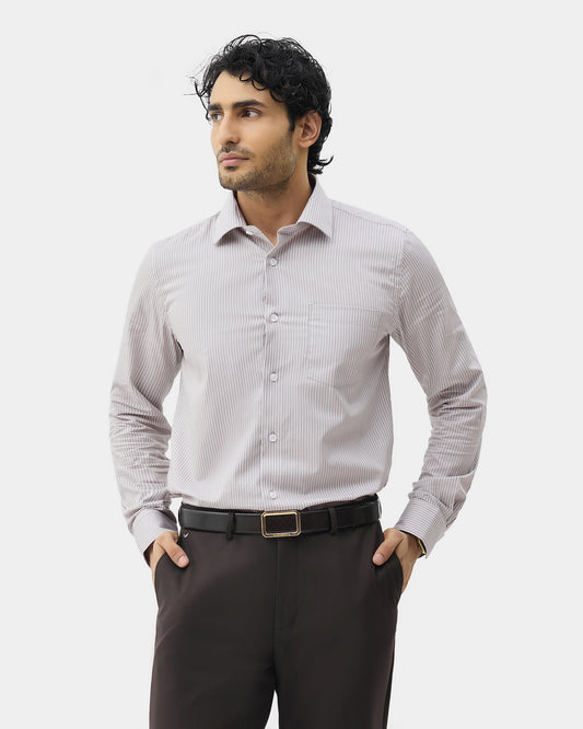 Beige Stripe Shirt - Foren