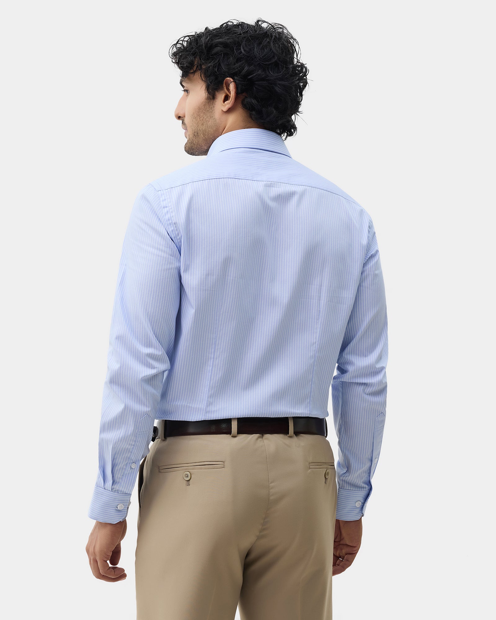 Light Blue Stripe Shirt - Foren