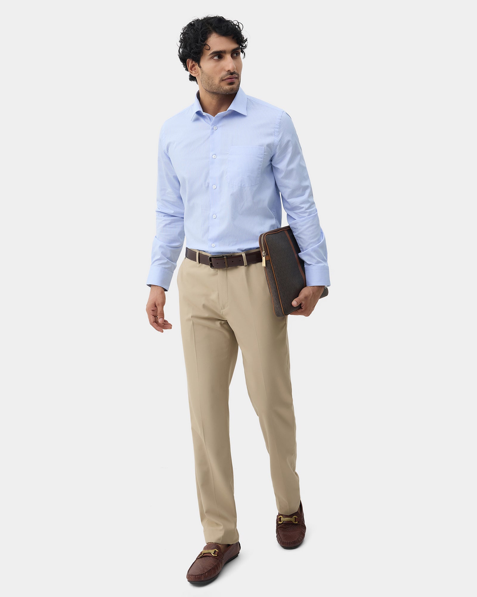 Light Blue Stripe Shirt - Foren