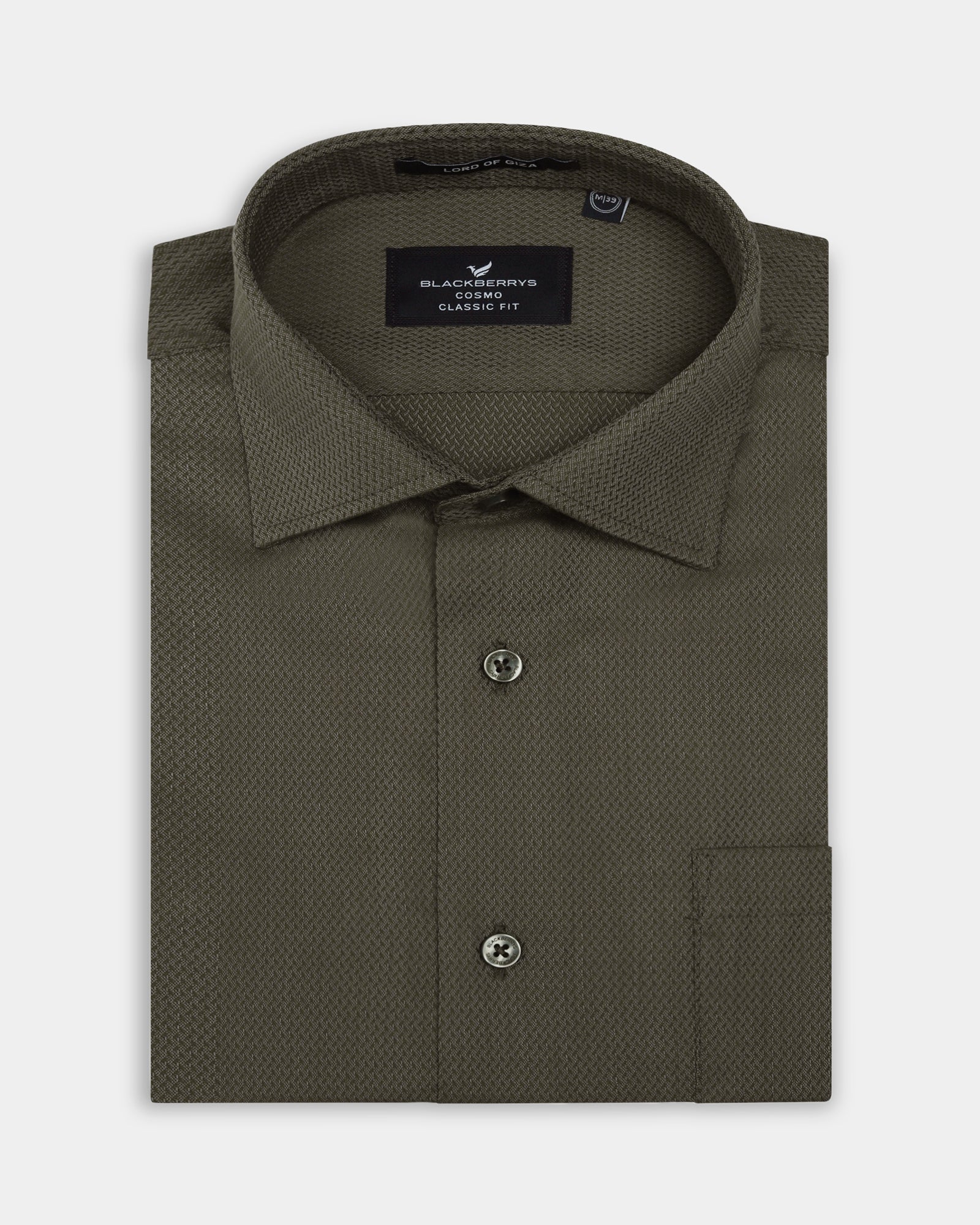 Olive Textured Shirt - Birch