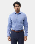 Mid Blue Textured Shirt - Maky