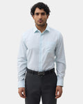 Aqua Green Textured Shirt - Maky