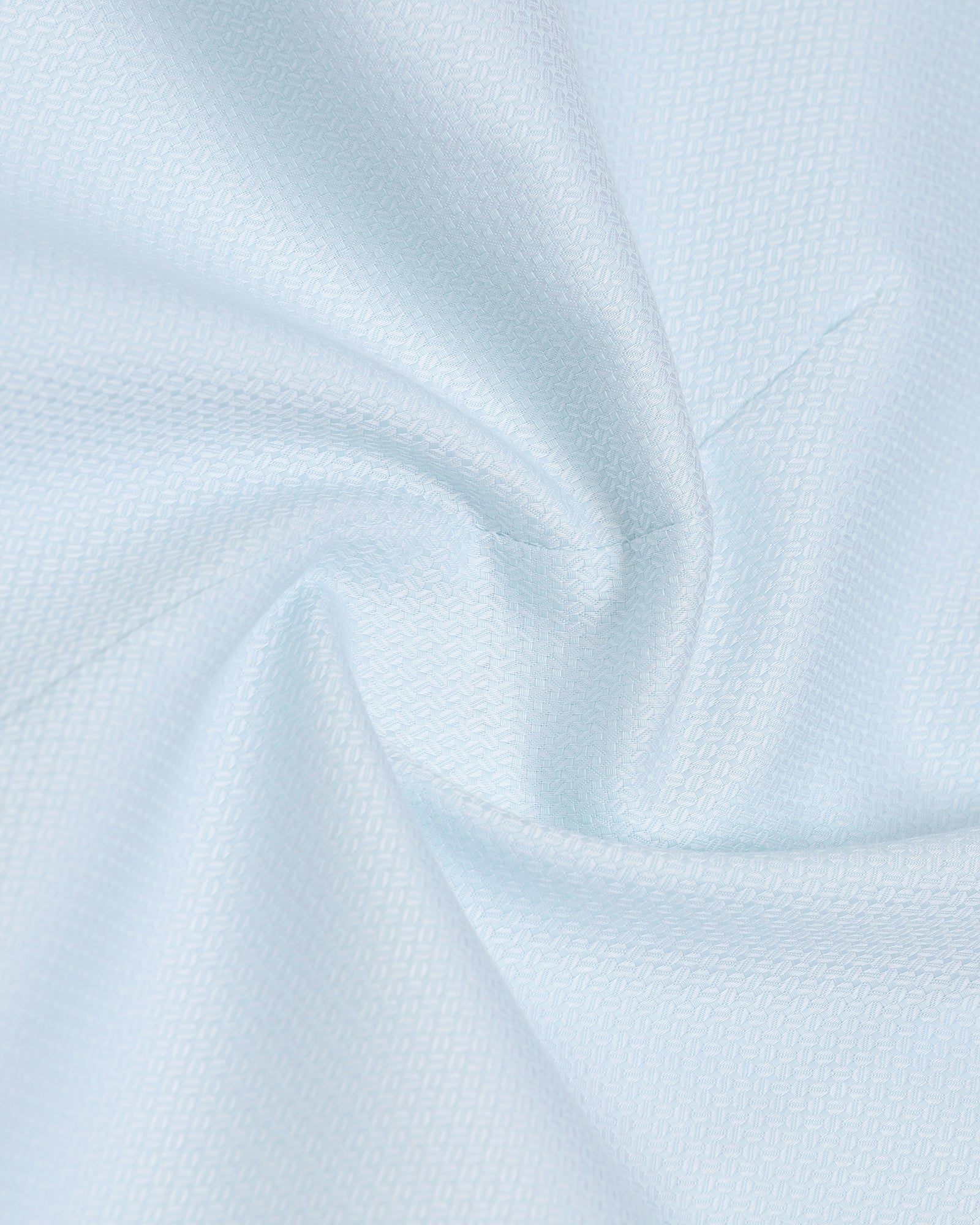 Aqua Green Textured Shirt - Maky