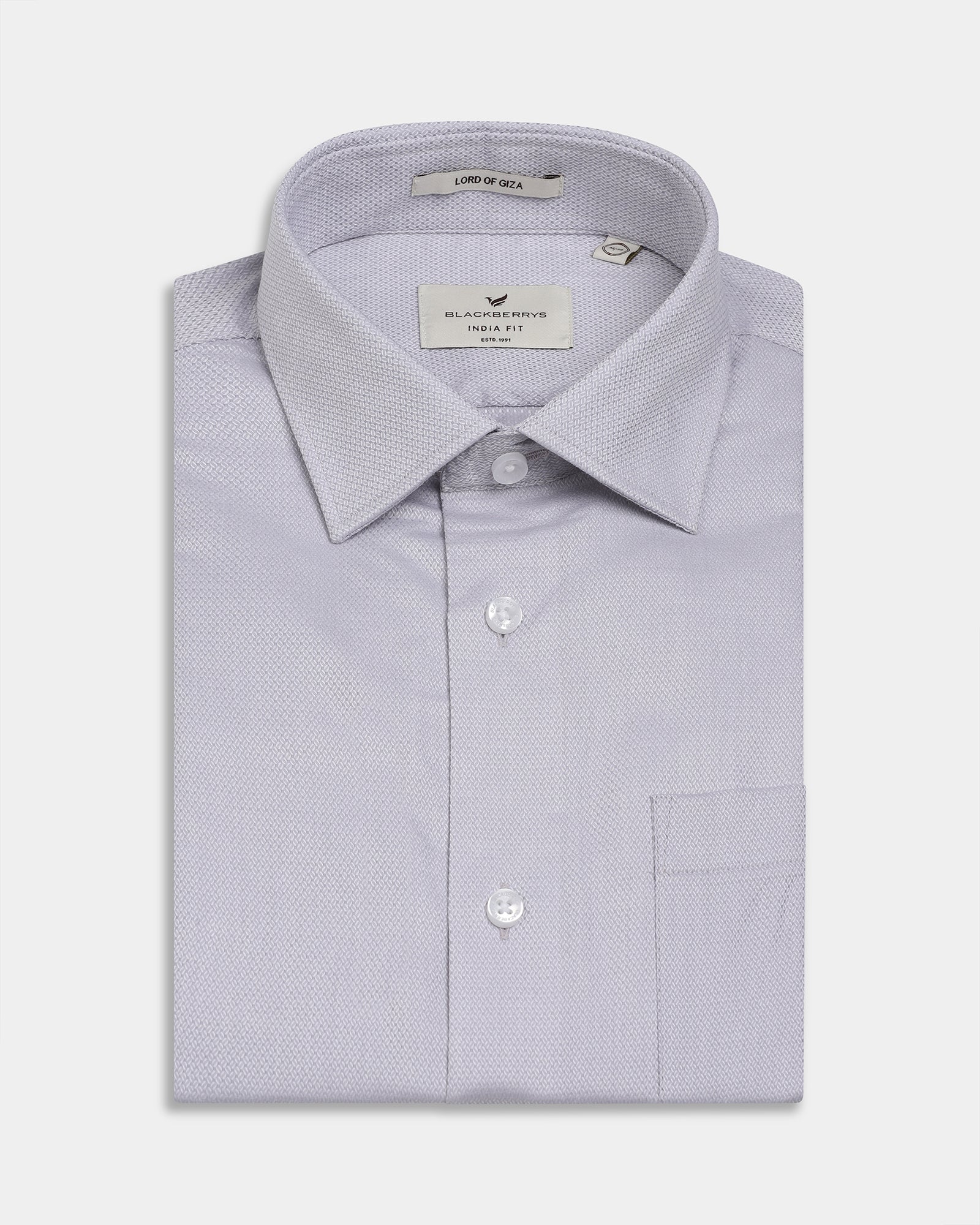 Grey Textured Shirt - Maky