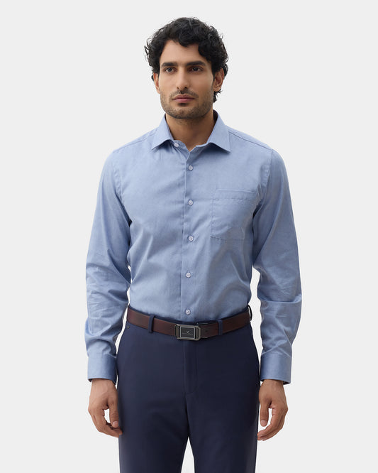 Blue Printed Shirt - Microbus