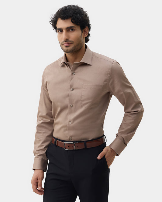 Brown Printed Shirt - Microbus