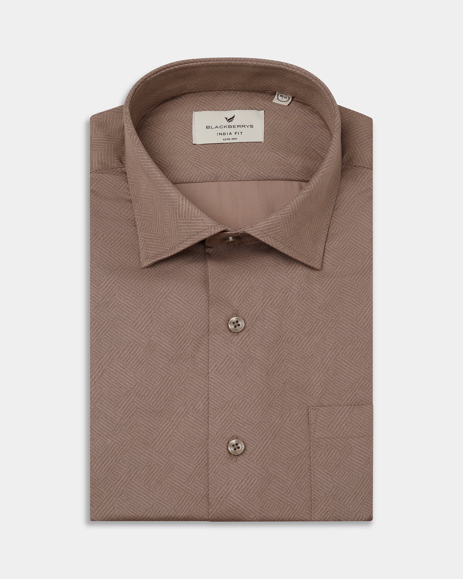 Brown Printed Shirt - Microbus