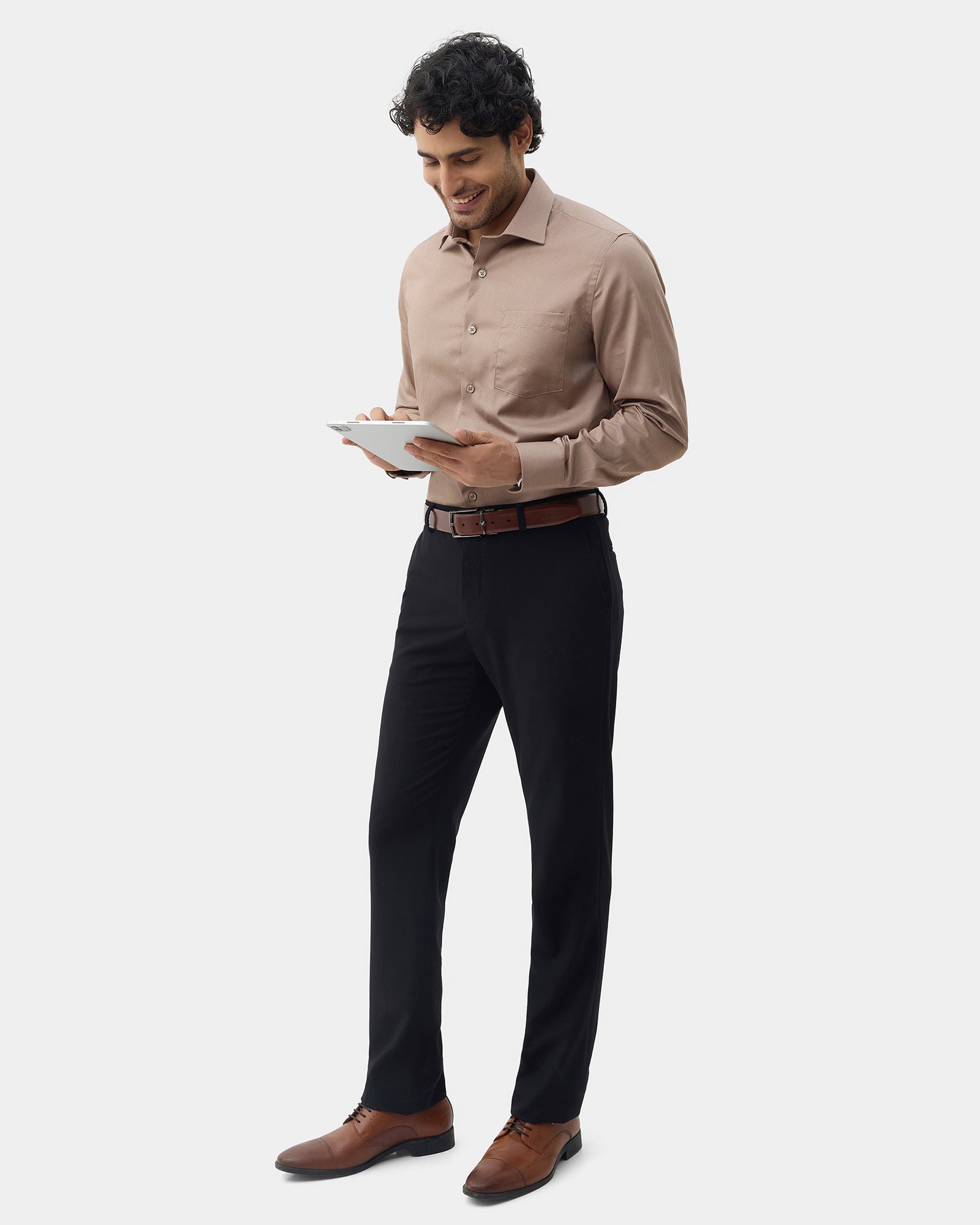 Brown Printed Shirt - Microbus