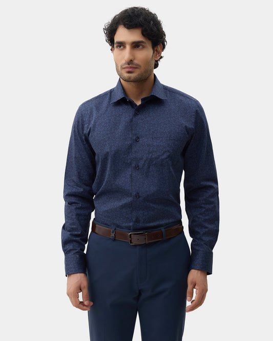 Navy Printed Shirt - Jetta