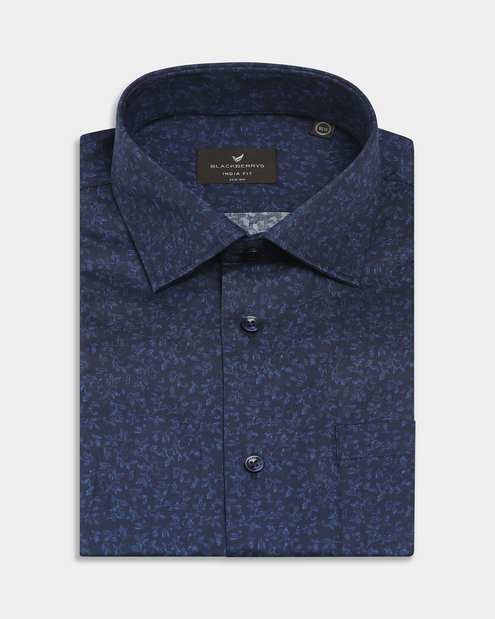 Navy Printed Shirt - Jetta