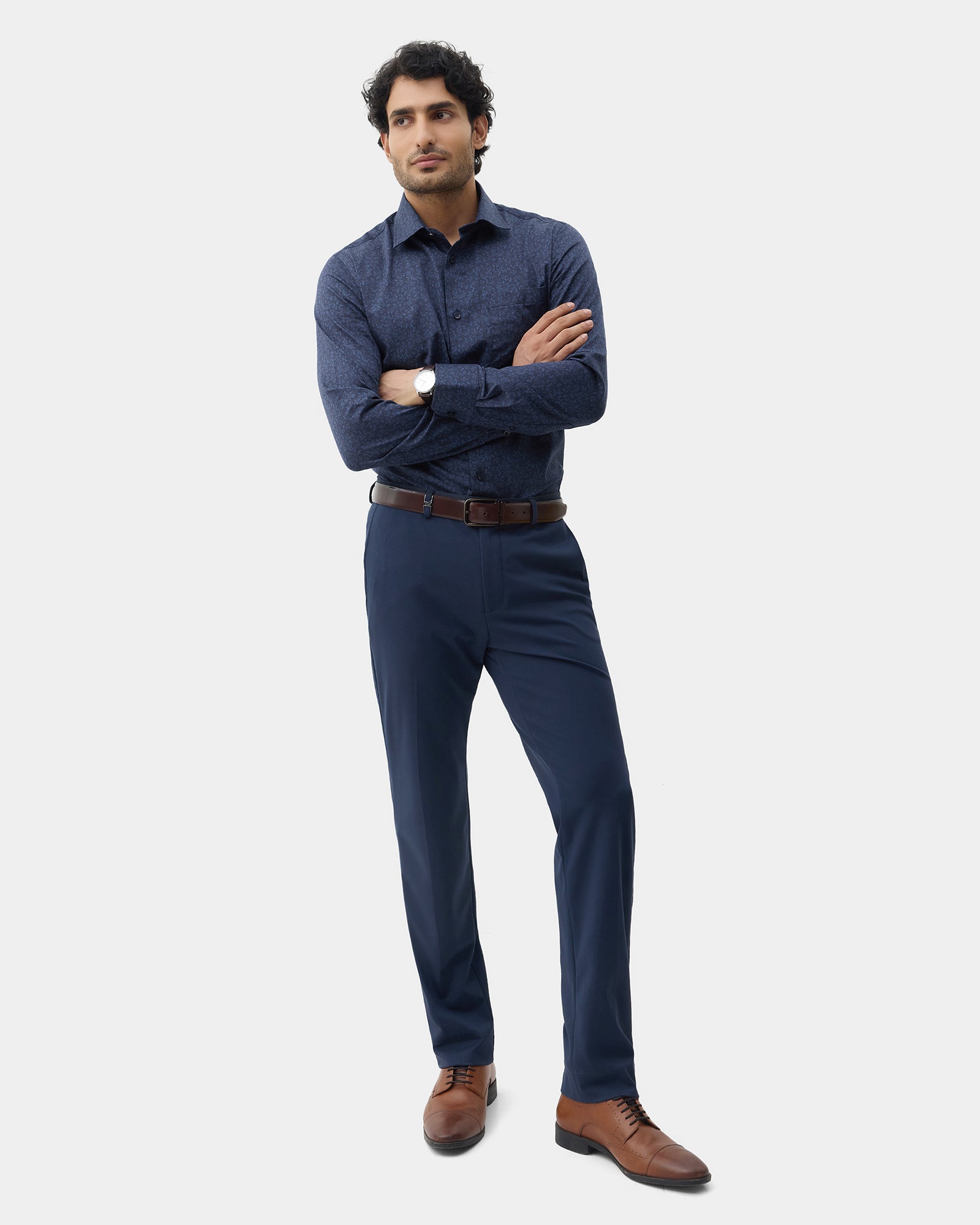 Navy Printed Shirt - Jetta