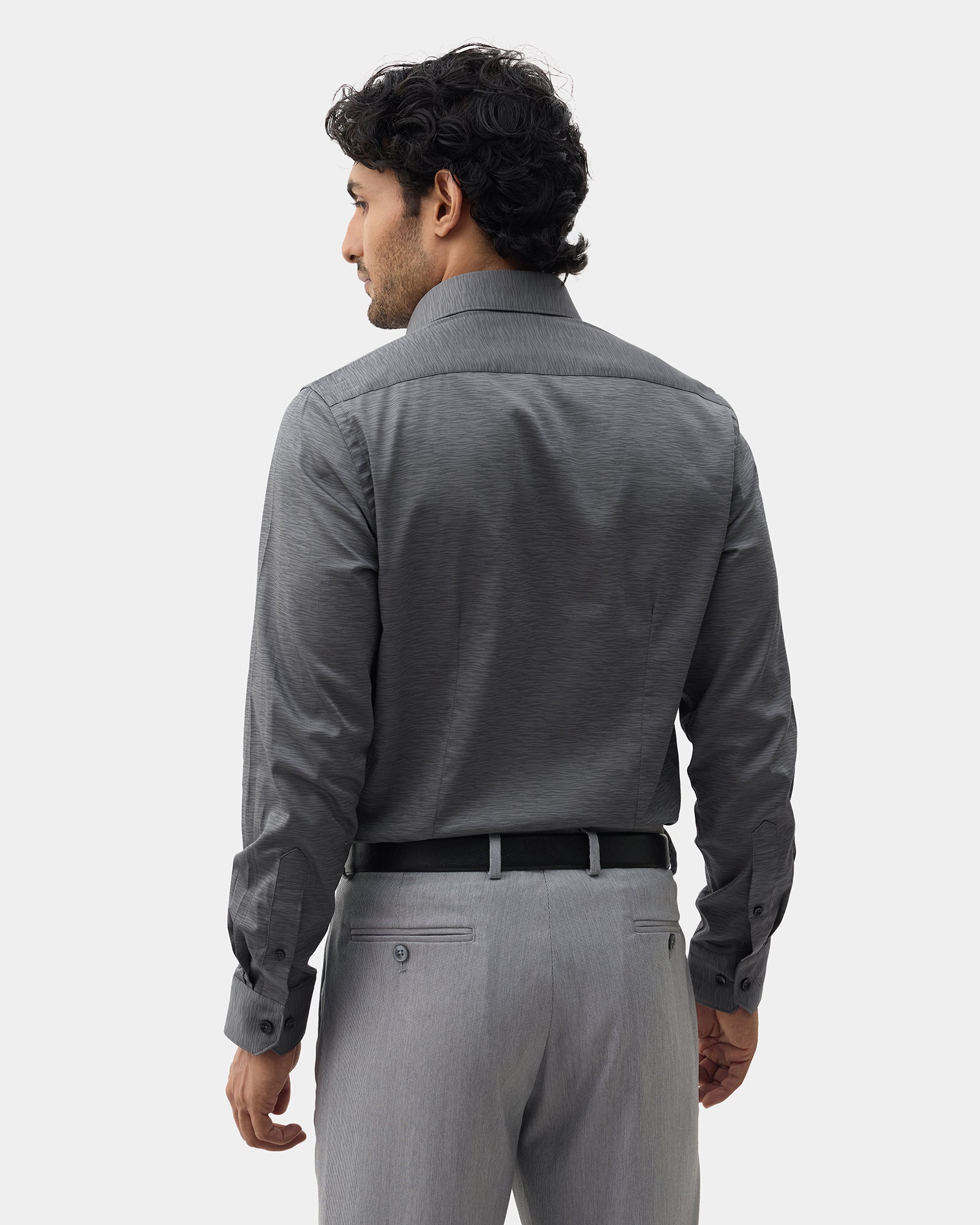 Charcoal Printed Shirt - Montero
