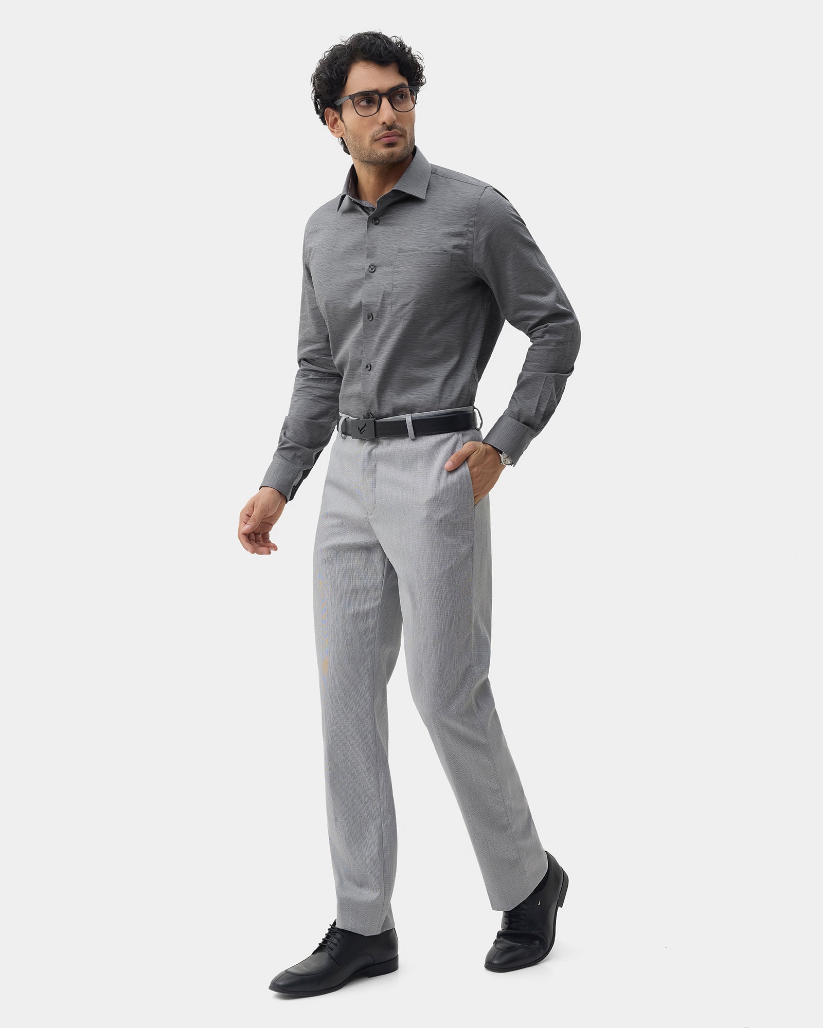 Charcoal Printed Shirt - Montero