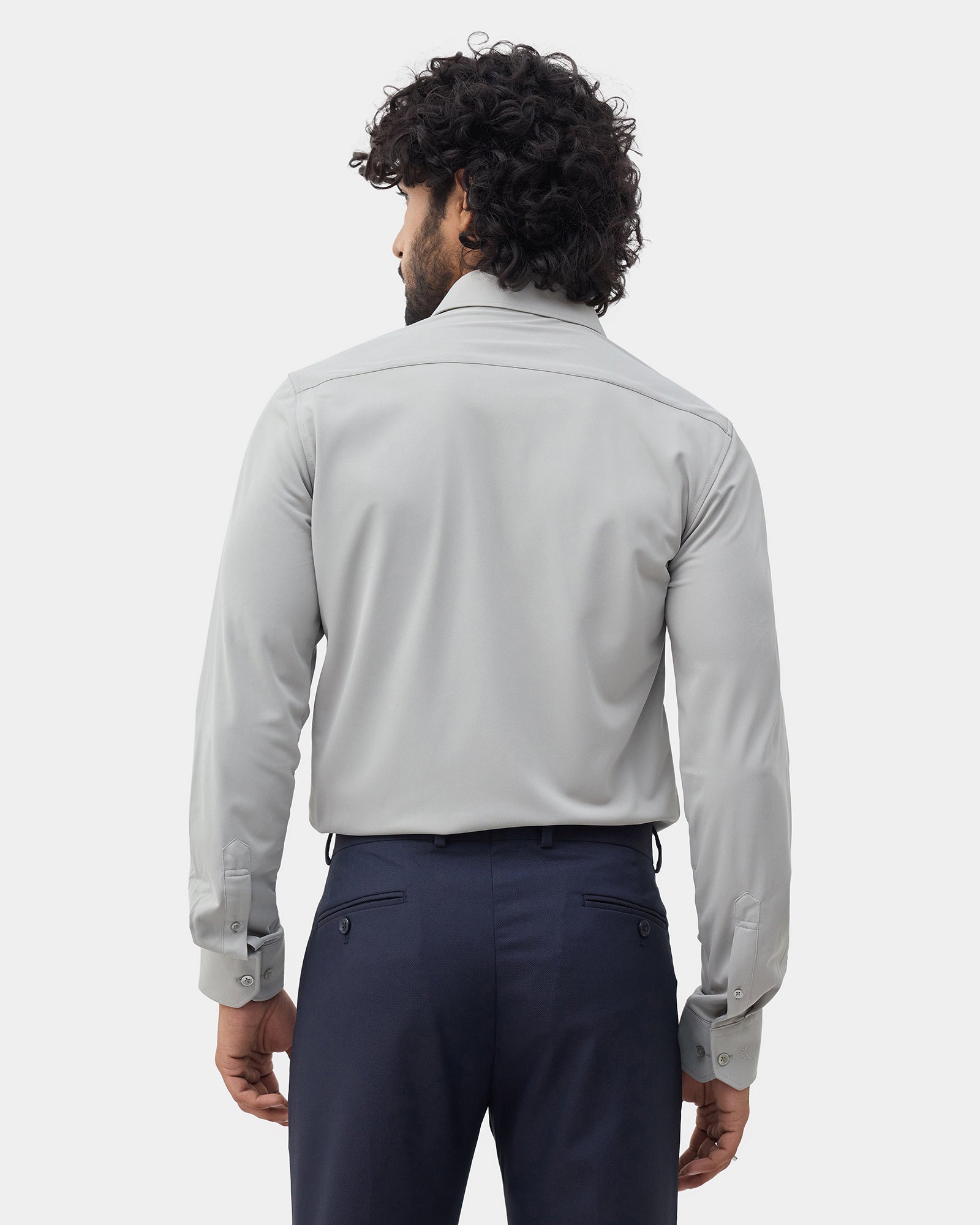 Mid Grey Solid Shirt - Electra