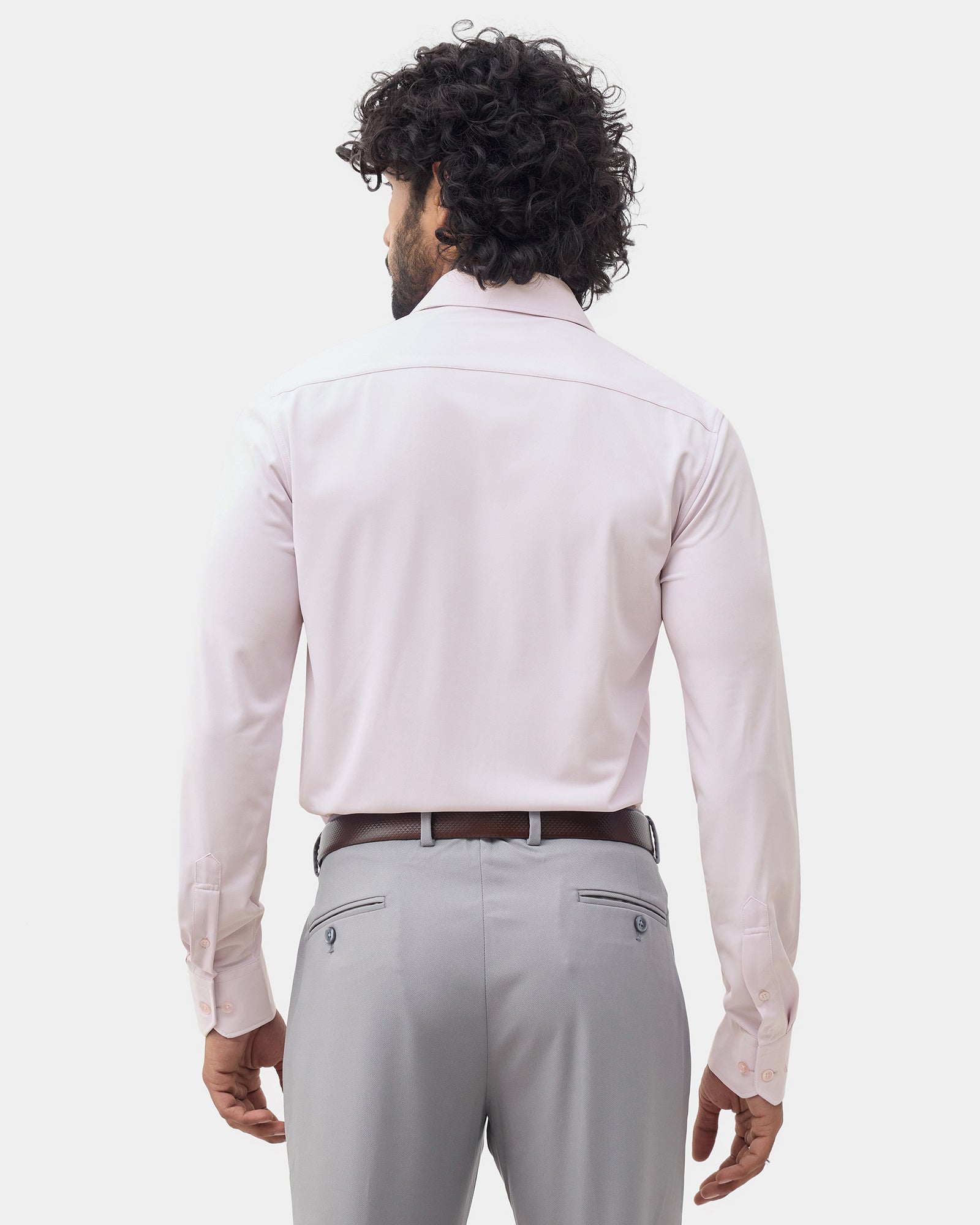 Light Pink Solid Shirt - Electra