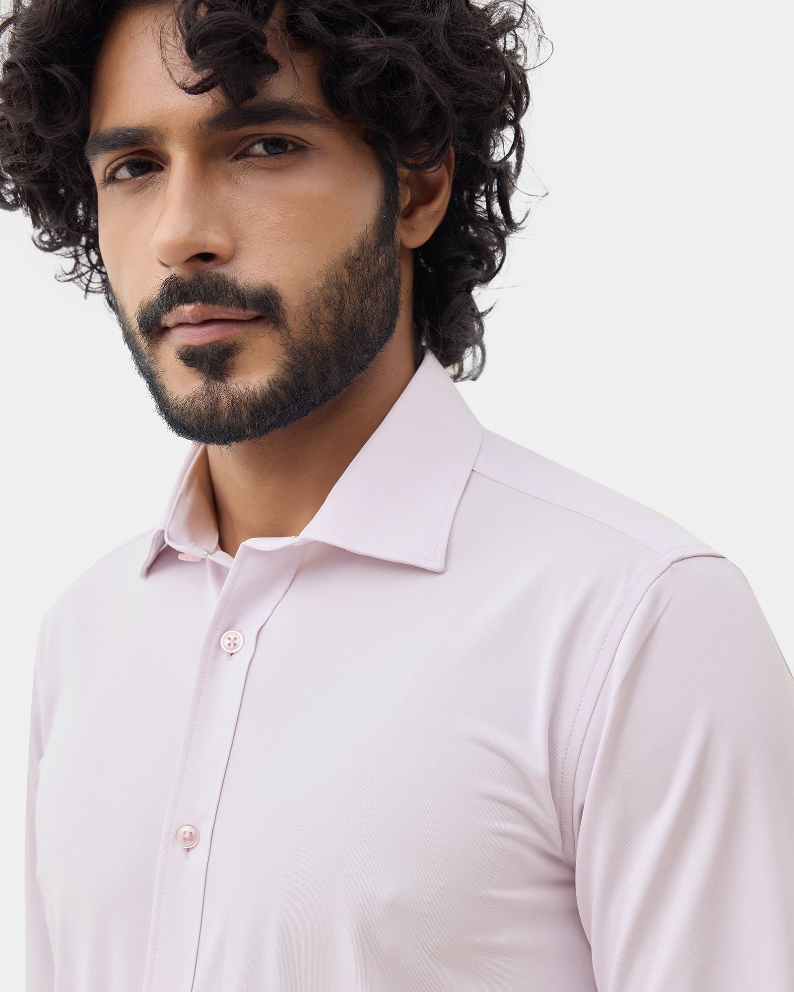 Light Pink Solid Shirt - Electra