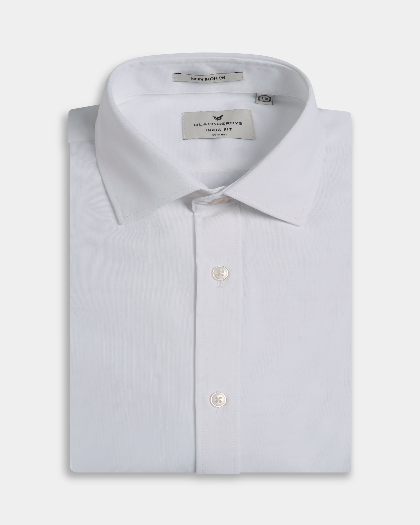 White Solid Shirt - Electra