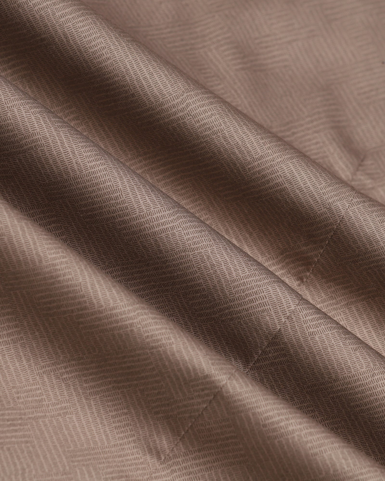Brown Printed Shirt - Microbus