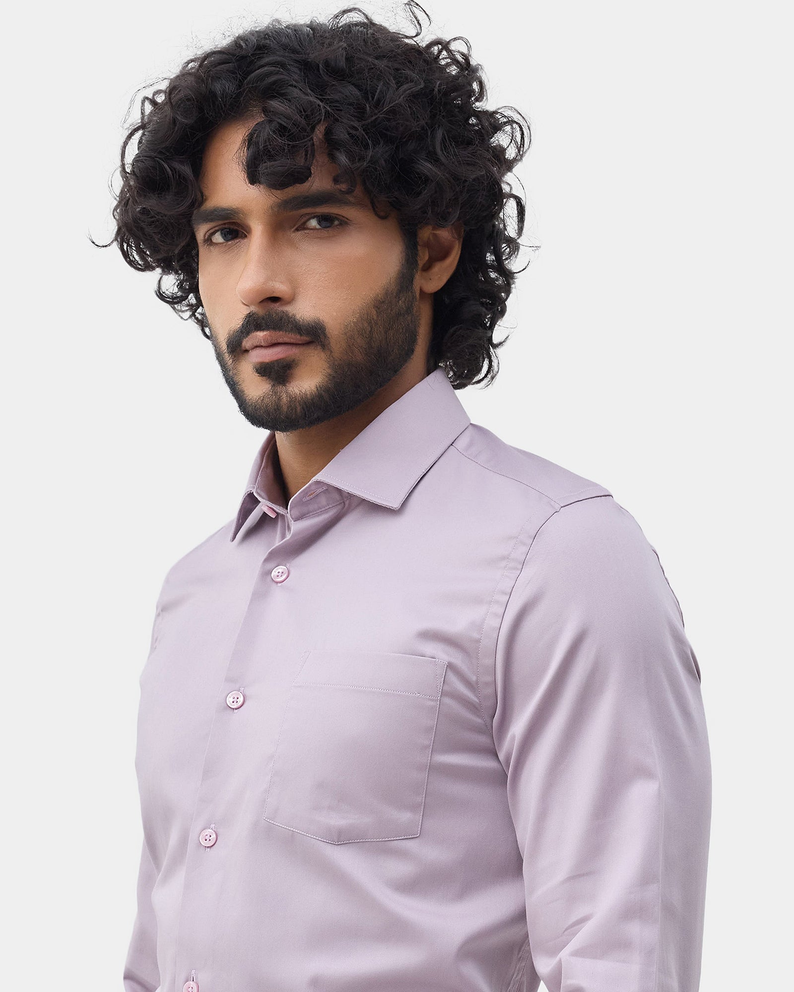 Lilac Solid Shirt - Alaska