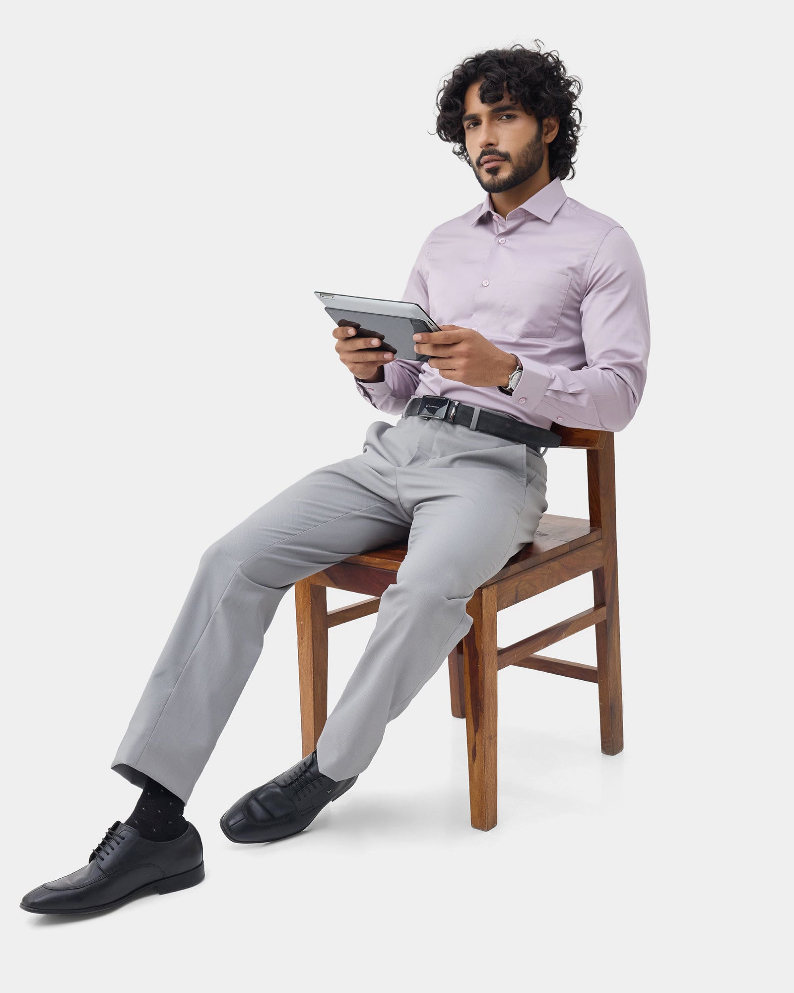 Lilac Solid Shirt - Alaska