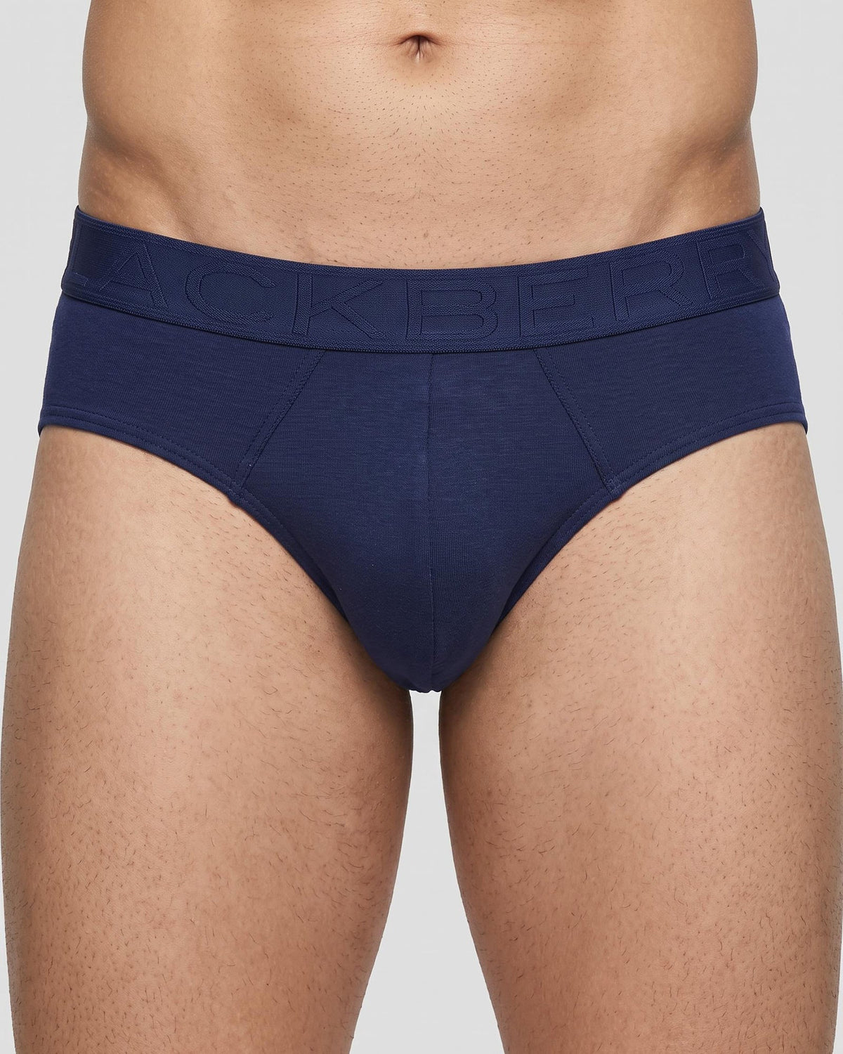 Black & Blue Solid Breif Pack of 2 - Albany