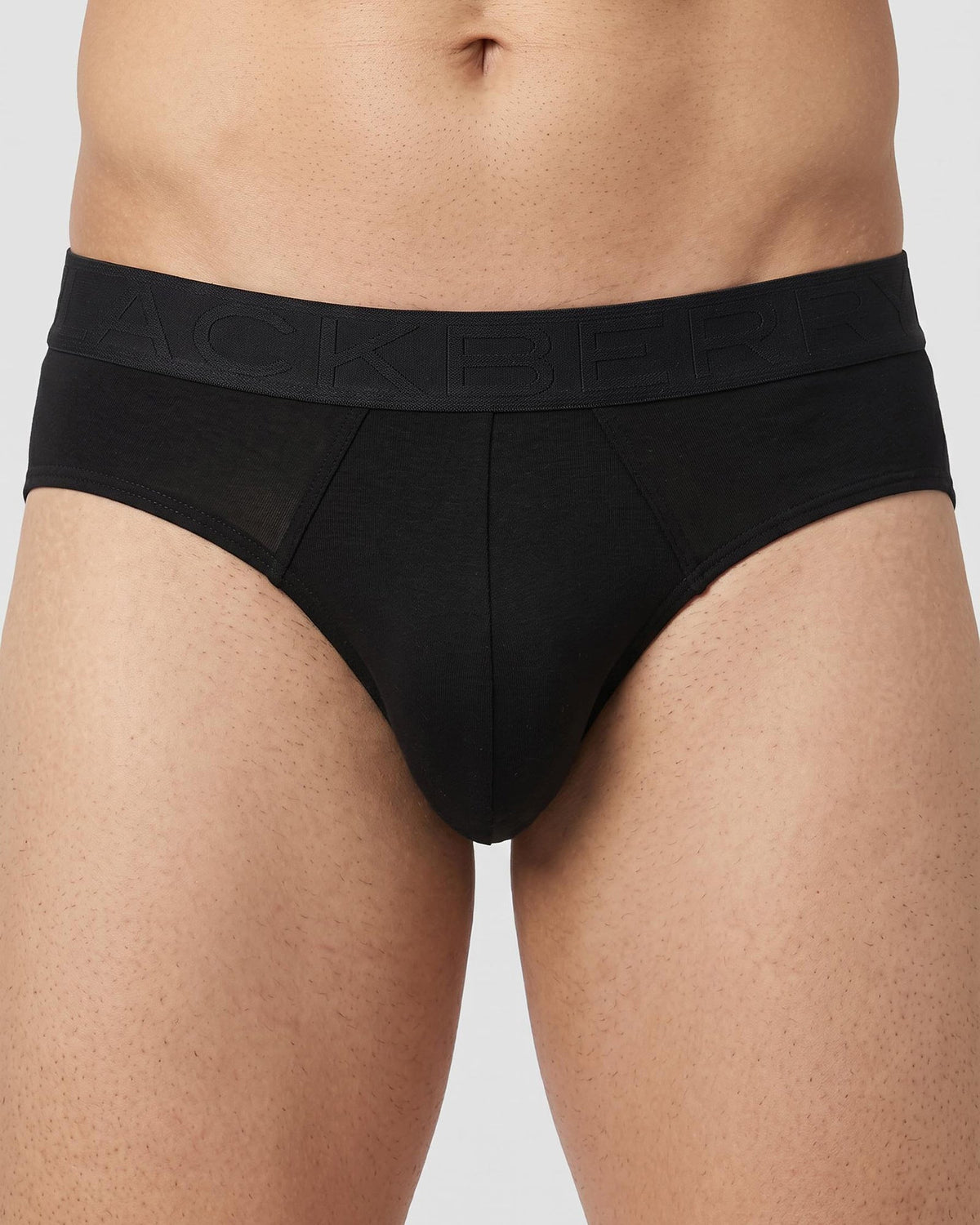 Black & Blue Solid Breif Pack of 2 - Albany