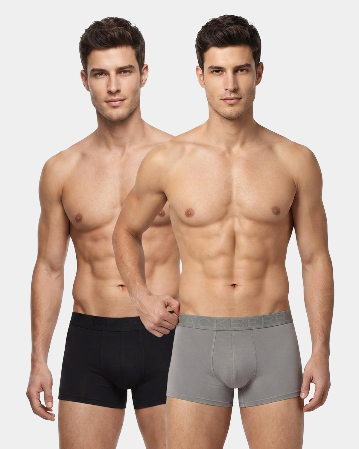 Black & Grey Solid Trunk Pack of 2 - Amherst