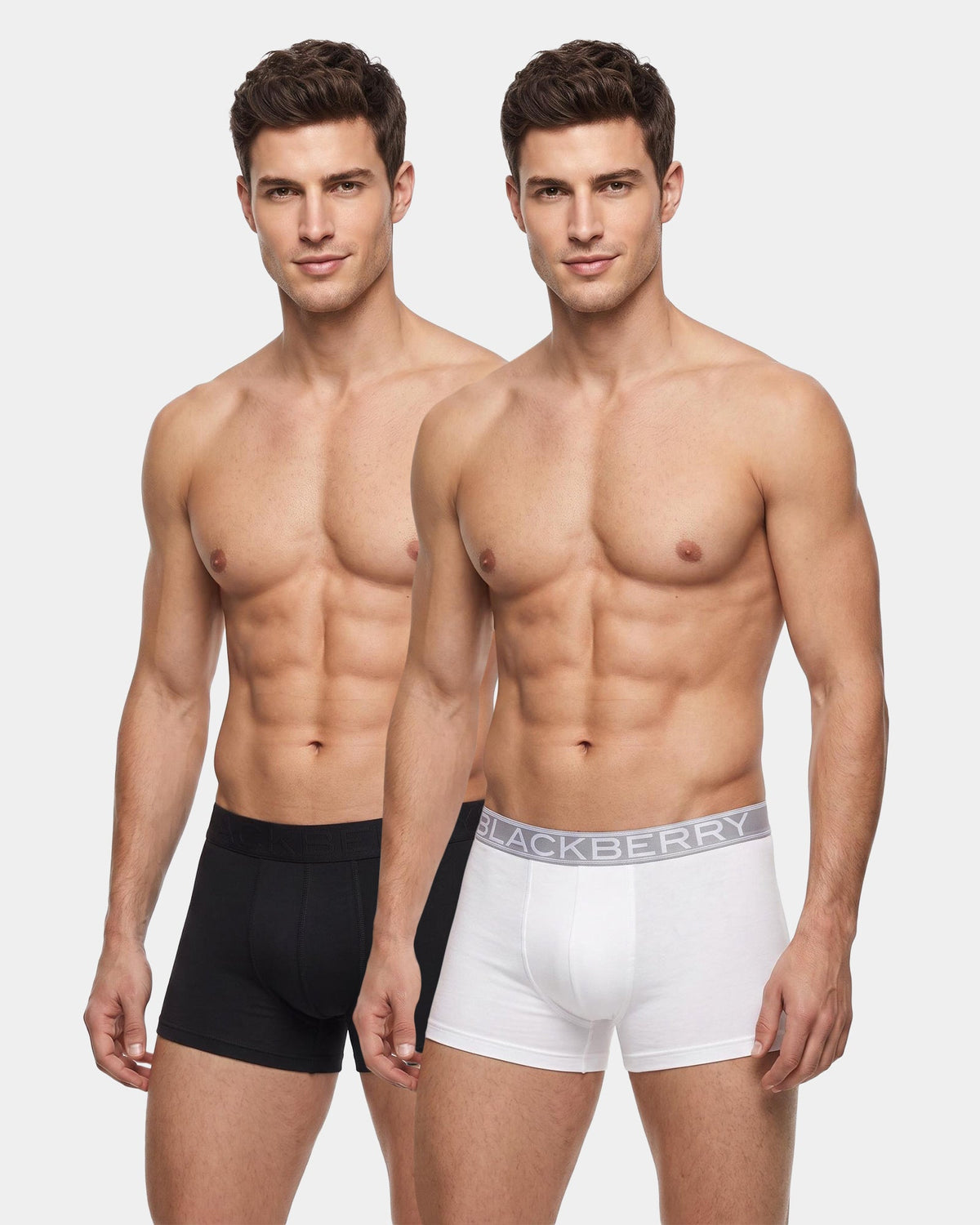 Black & White Solid Trunk Pack of 2 - Andromeda