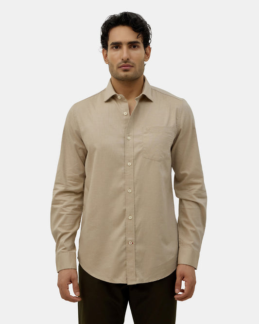 Natural Solid Shirt - Ariss
