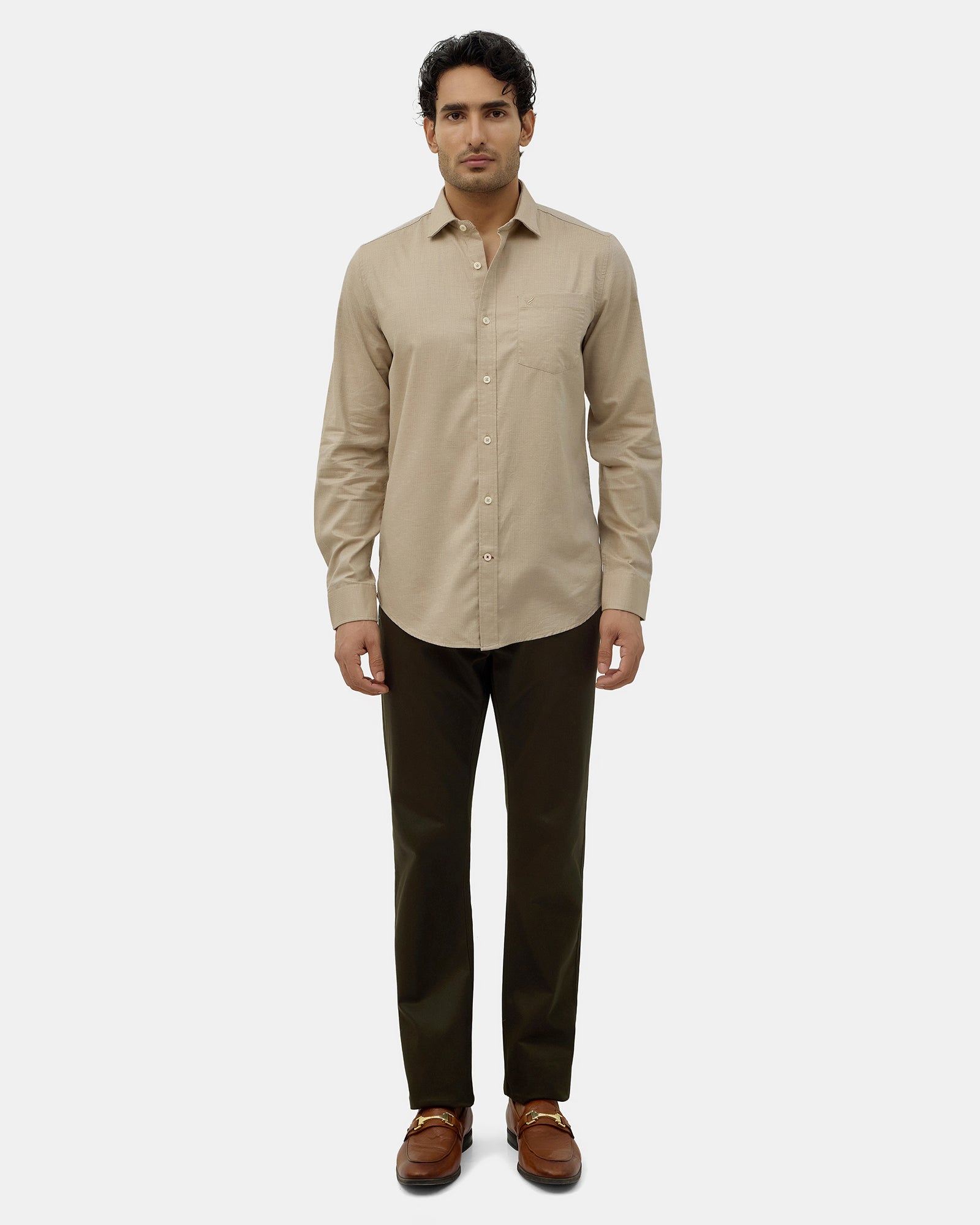 Natural Solid Shirt - Ariss
