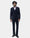 Navy Three Piece Check Suit - Rebel