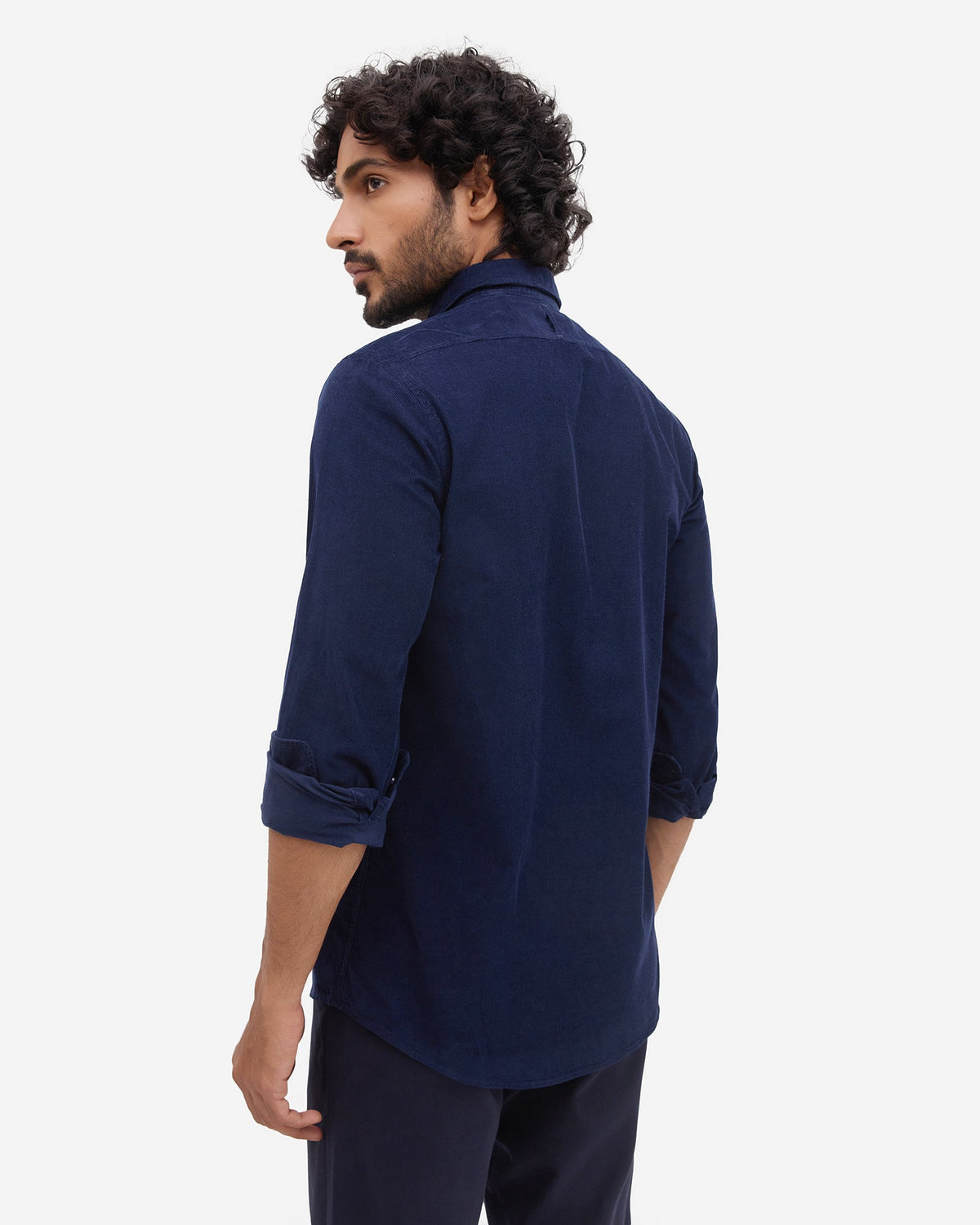 Navy Corduroy Shirt - Ducord