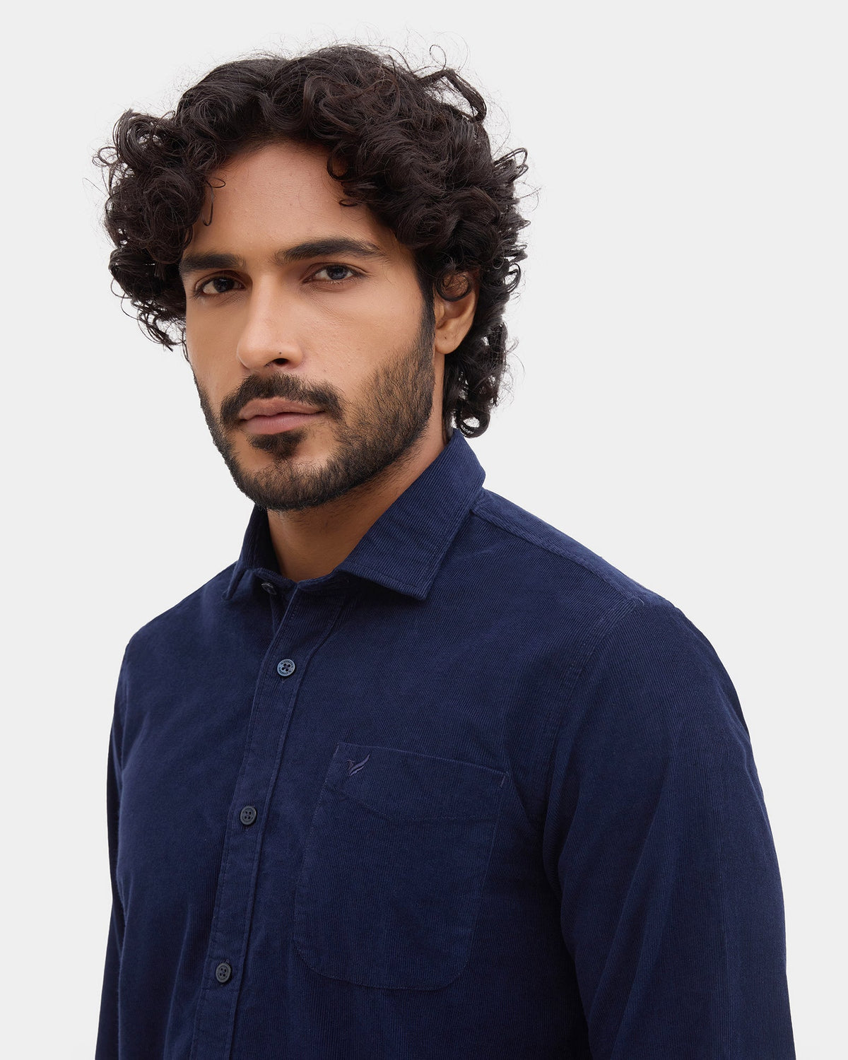 Navy Corduroy Shirt - Ducord