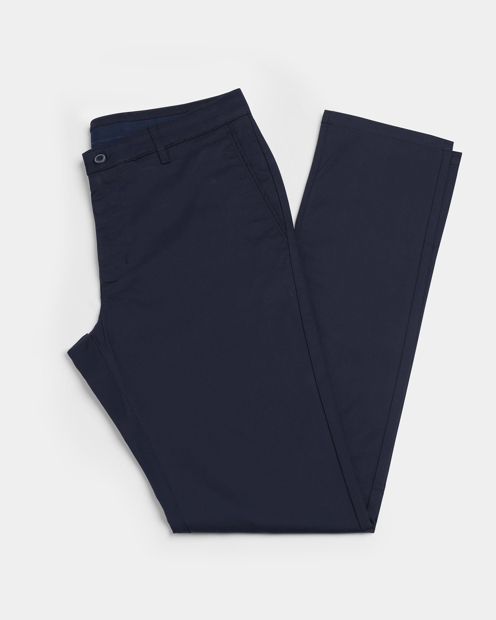 Navy Textured Khakis - Etna
