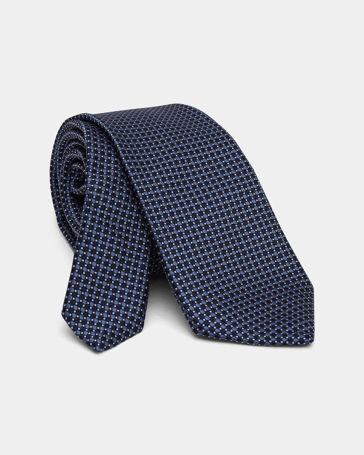 Navy Jacquard Tie - Danna