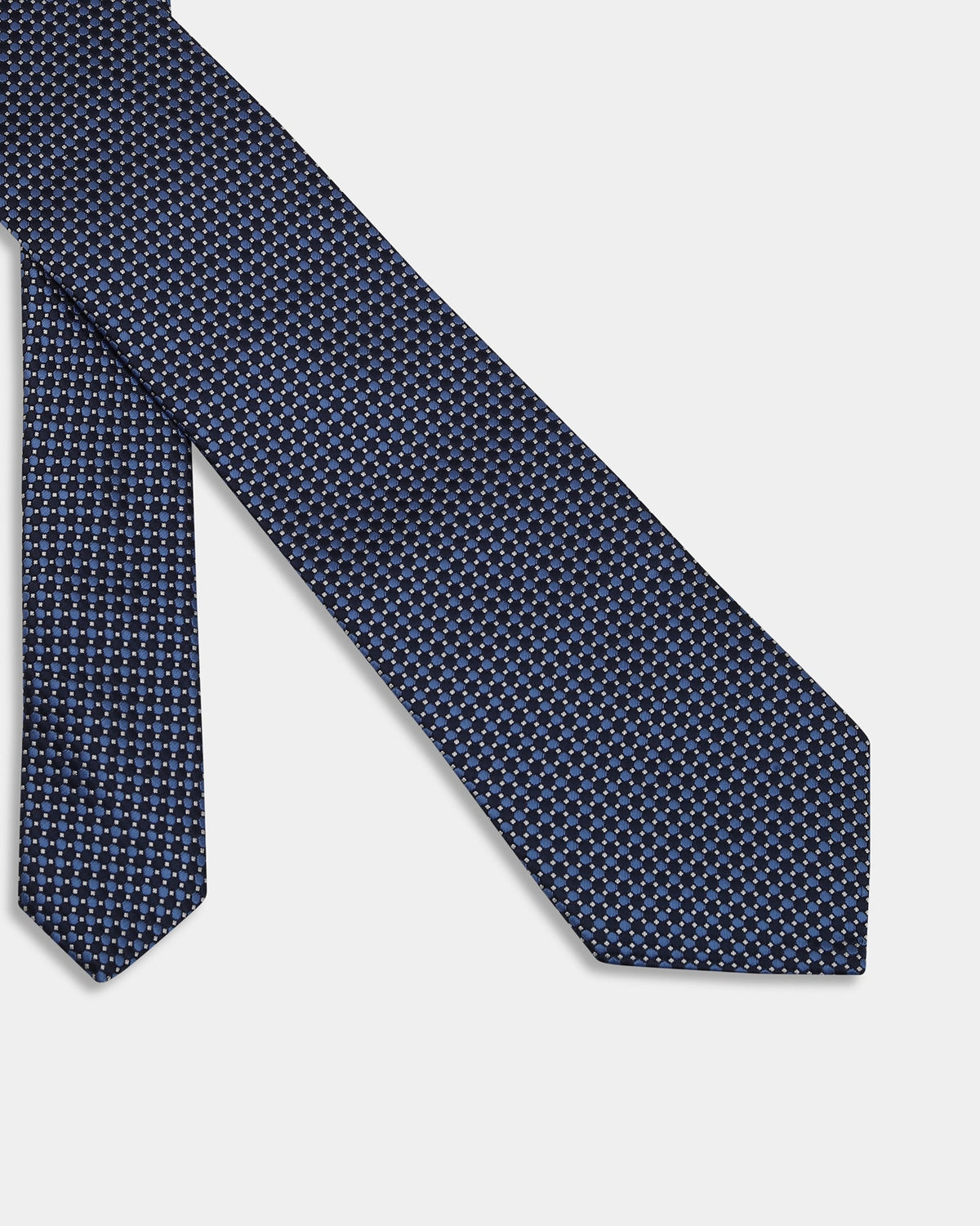 Navy Jacquard Tie - Danna