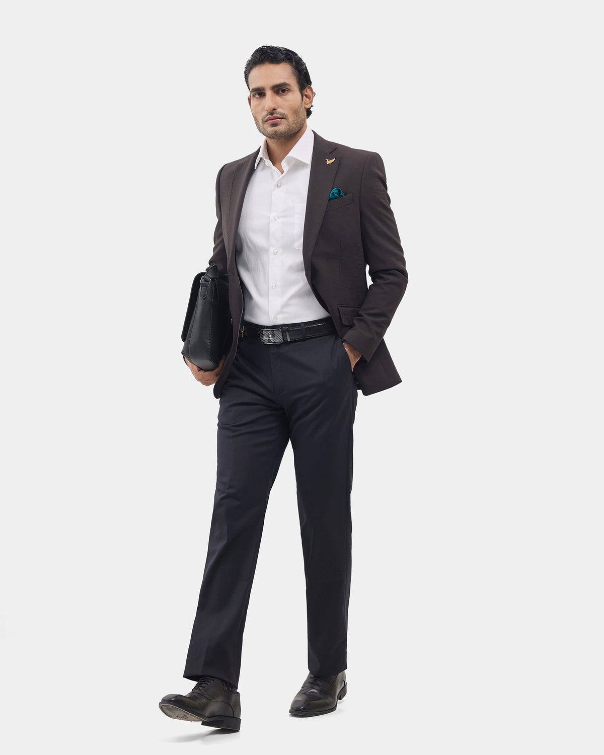 Navy Luxe Texturedd Trouser - Chopard