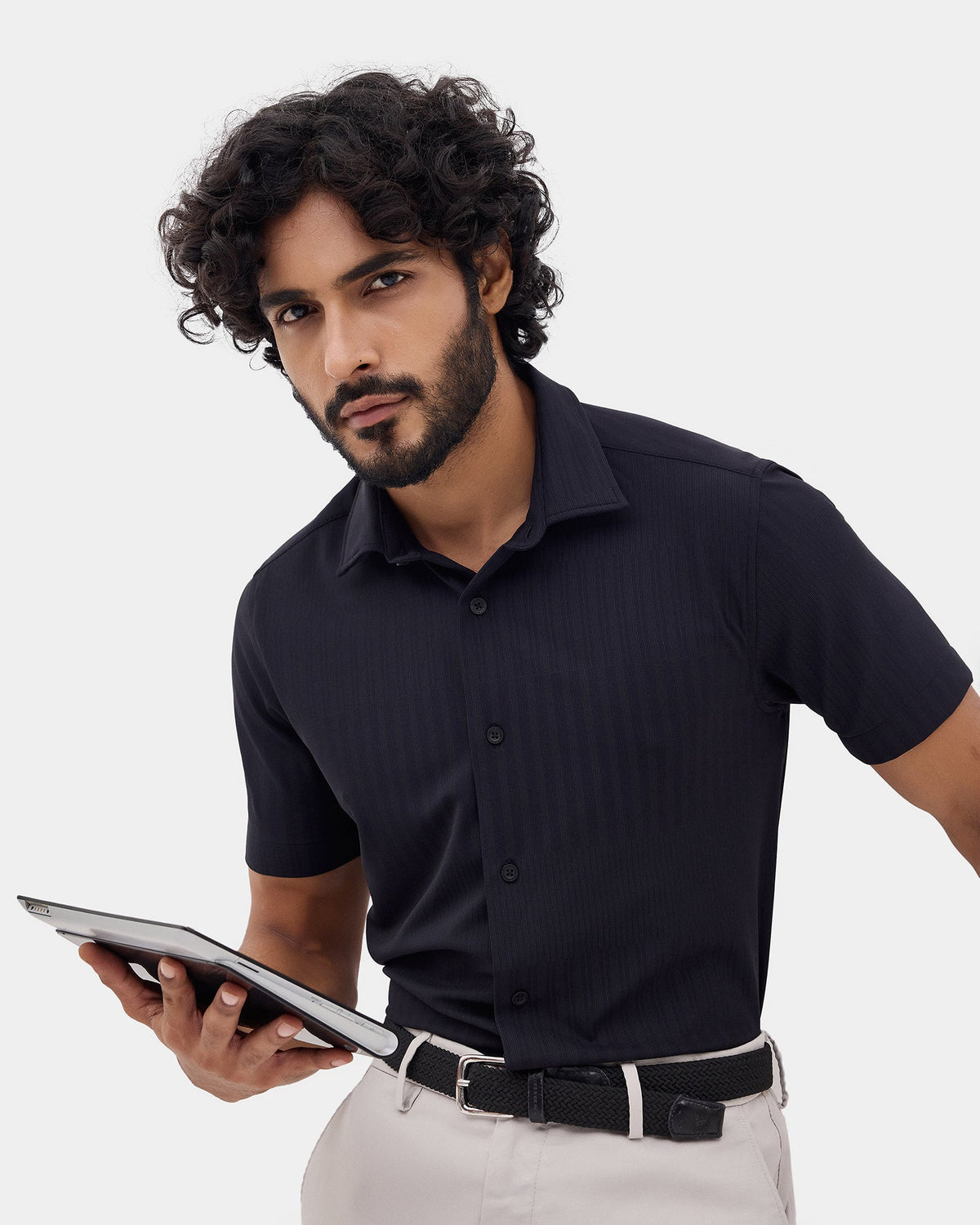 Navy Stripe Shirt - Infinix