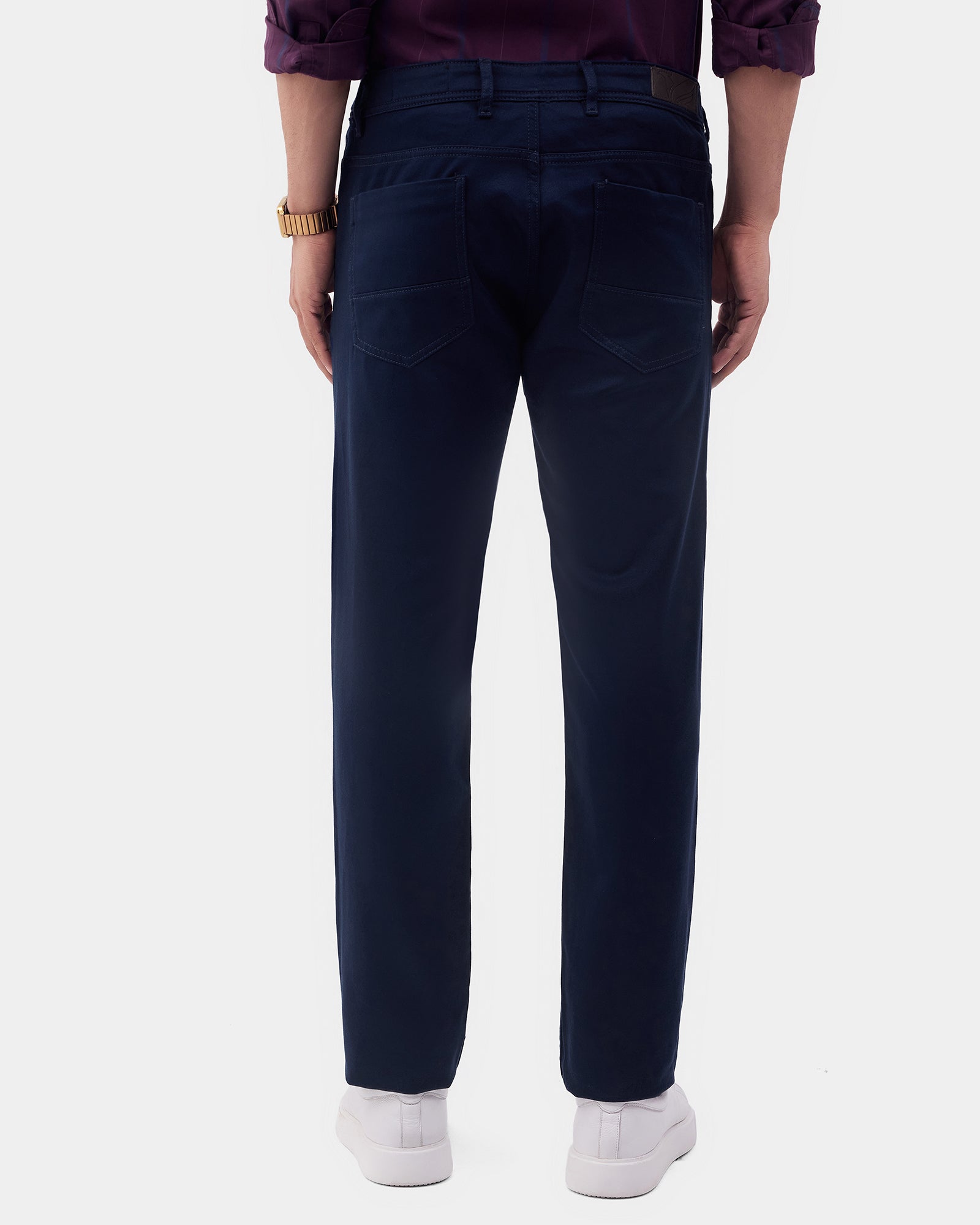 Navy Bleed Zero Slim Fit Jeans - Abto