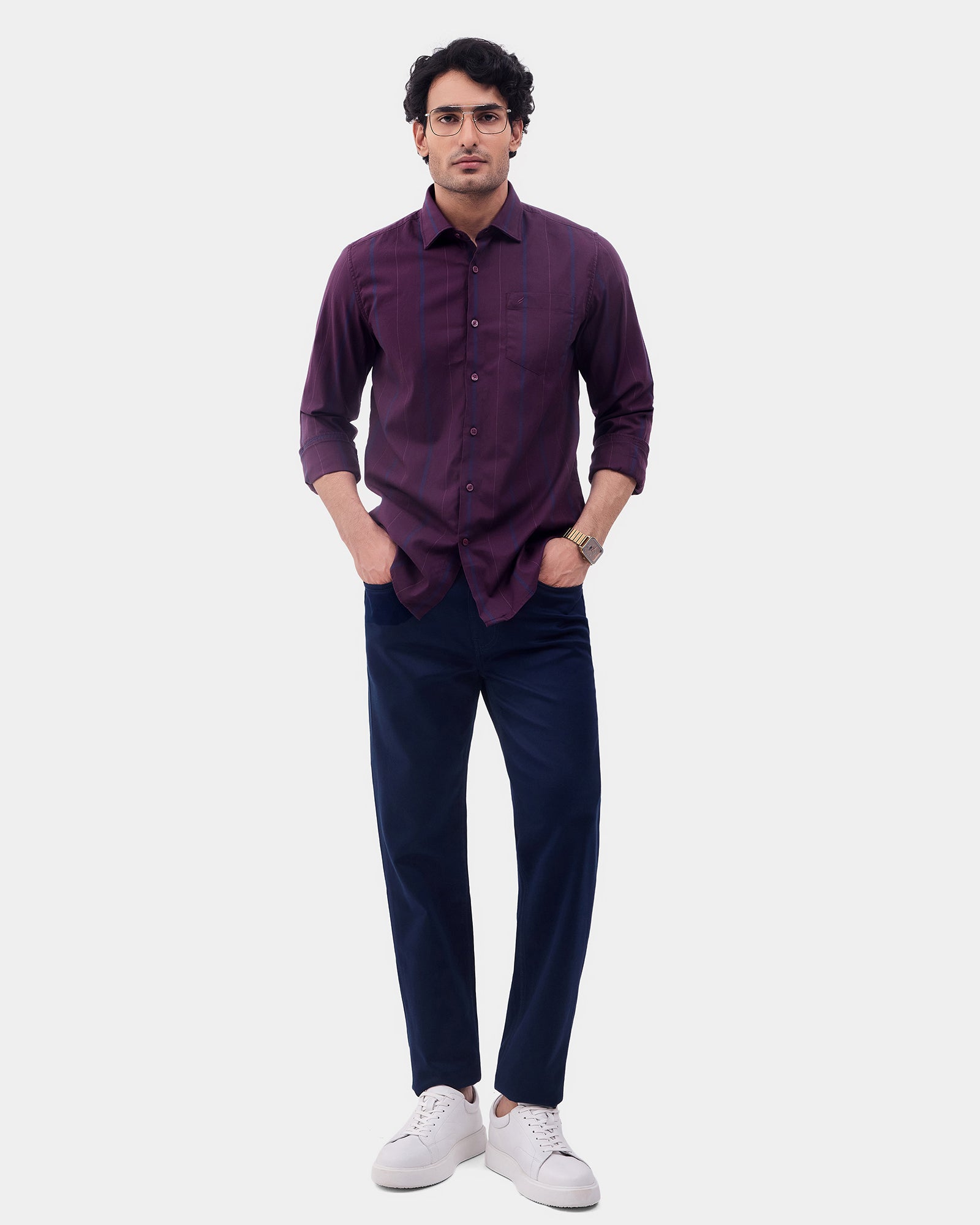 Navy Bleed Zero Slim Fit Jeans - Abto