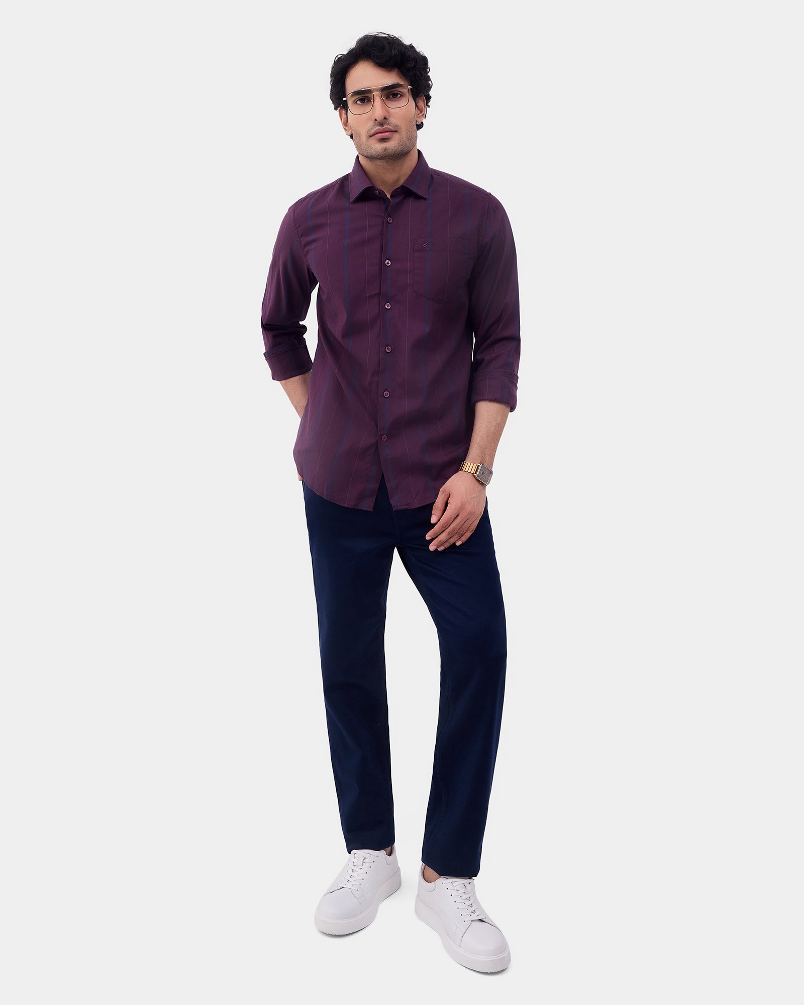 Navy Bleed Zero Slim Fit Jeans - Abto