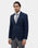 Navy Solid Blazer - Ferado
