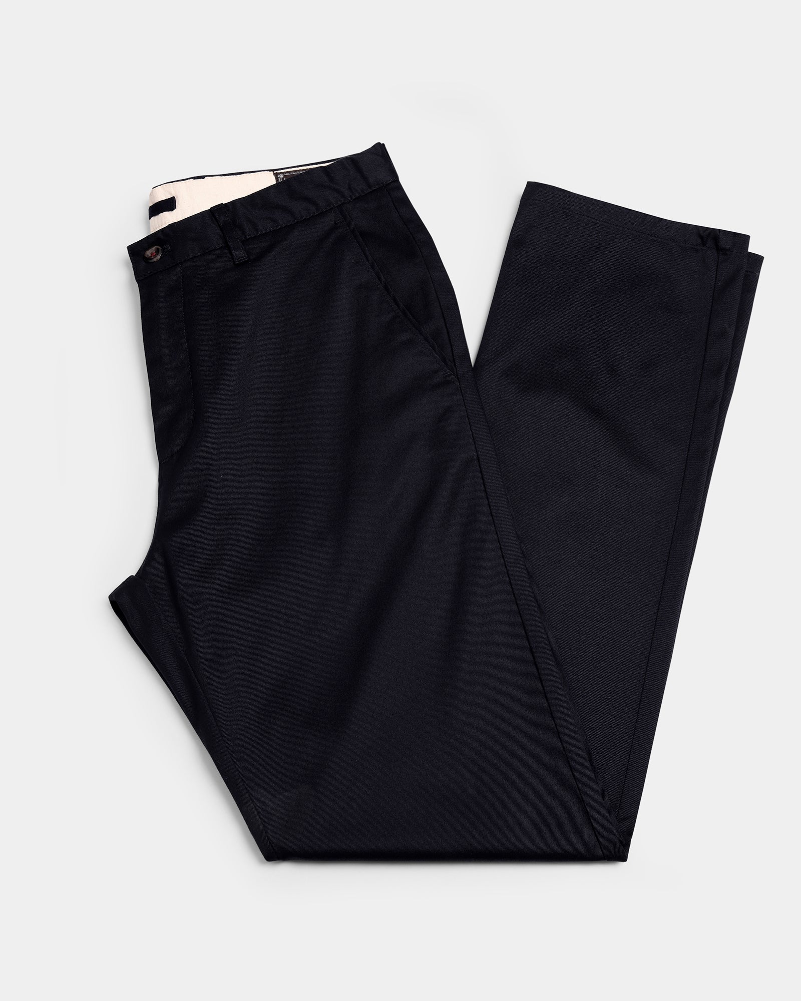 Navy Solid Khakis - Saga