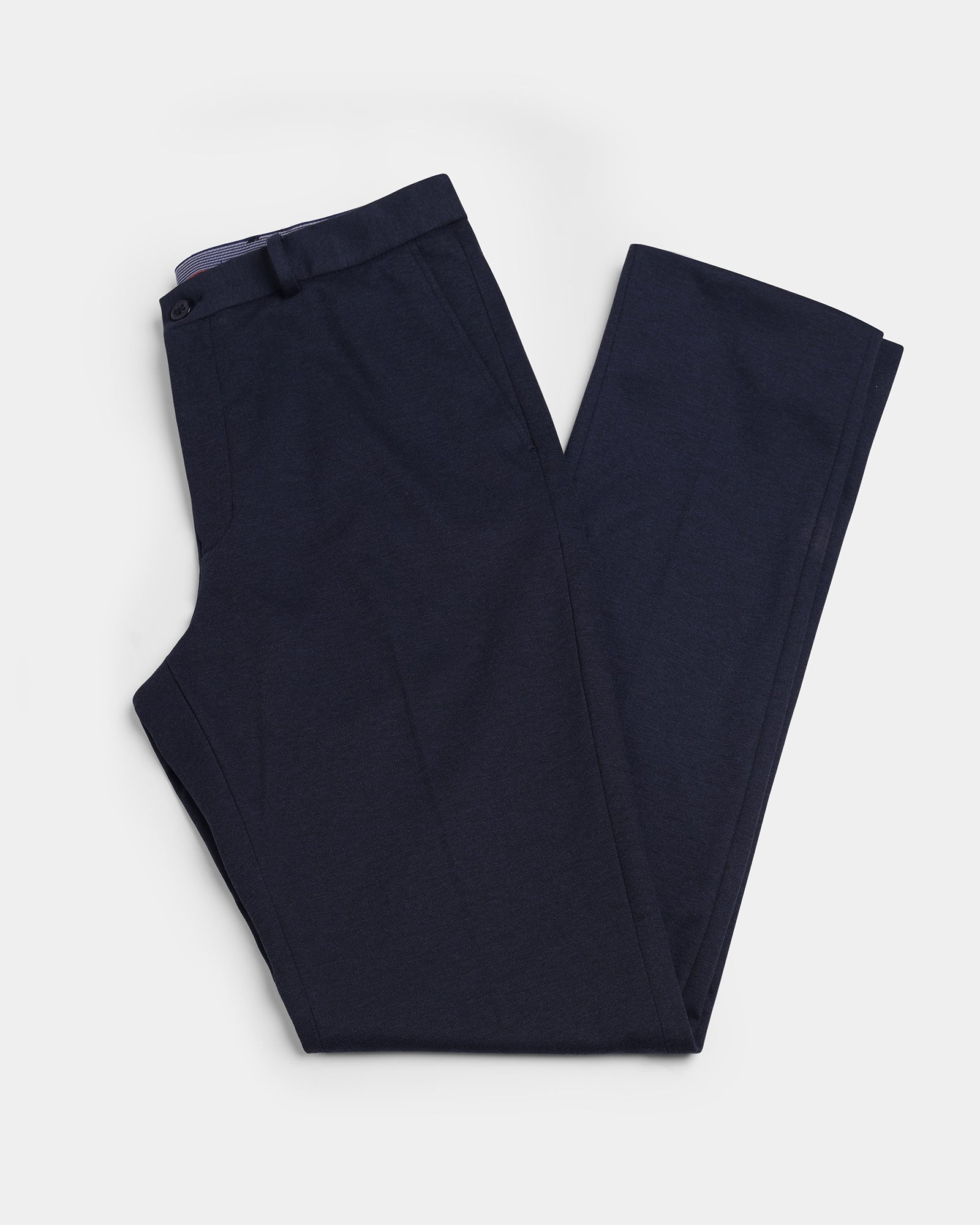 Navy Solid Formal Trouser - Stewart