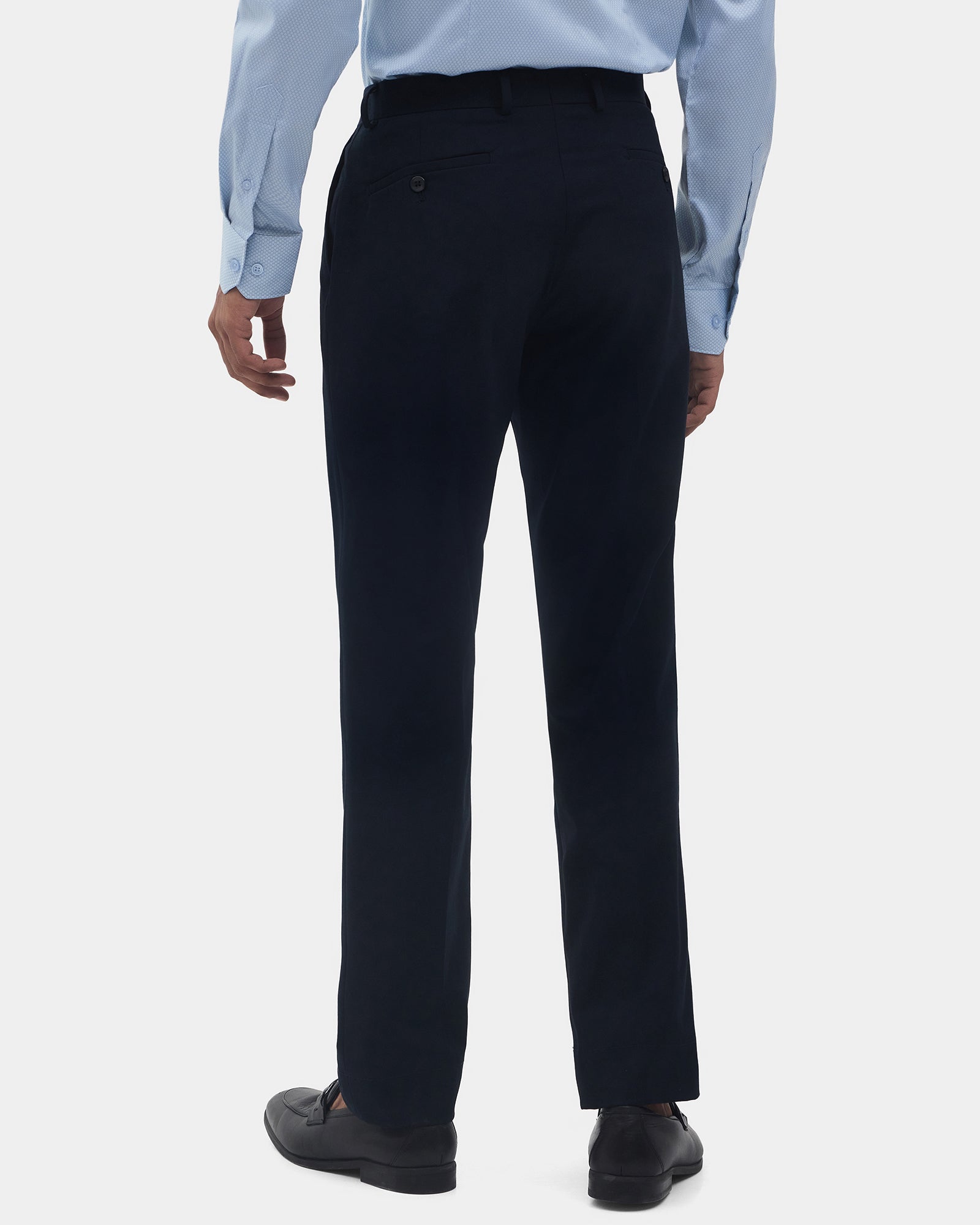 Navy Solid Formal Trouser - Travis