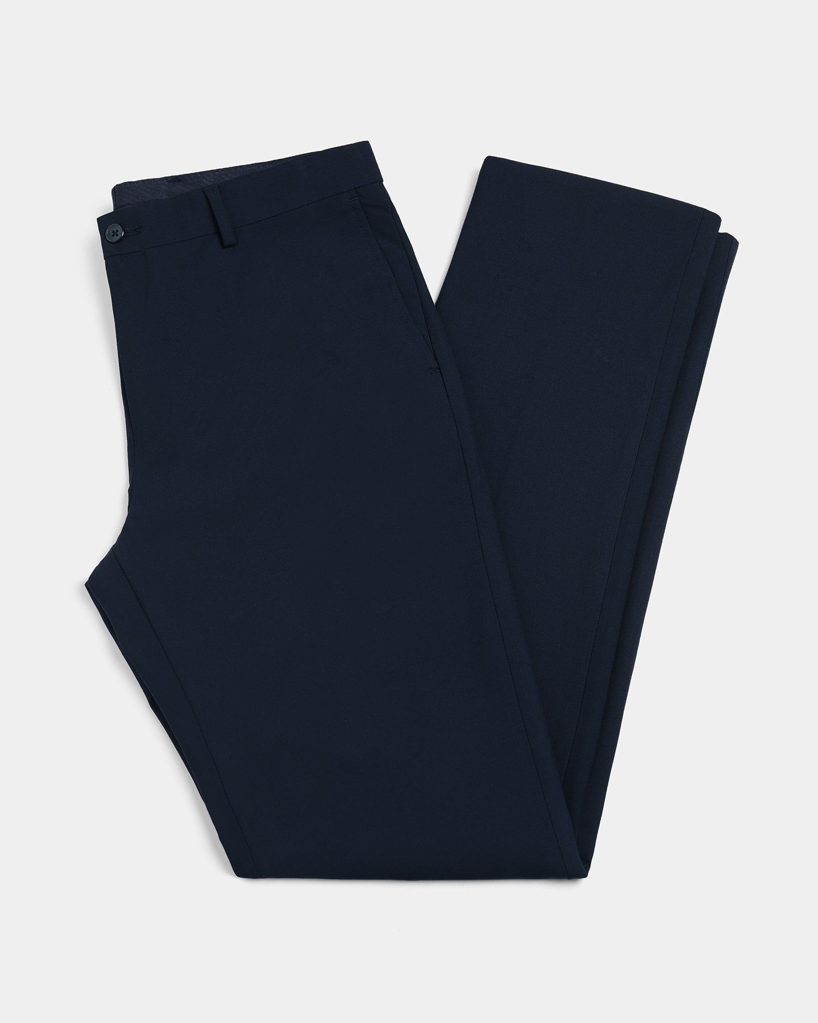 Navy Solid Formal Trouser - Travis