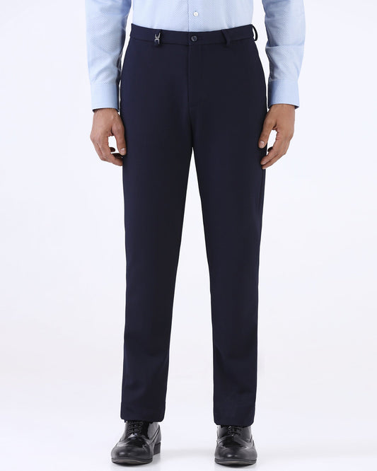 Navy Solid Trouser - Hender