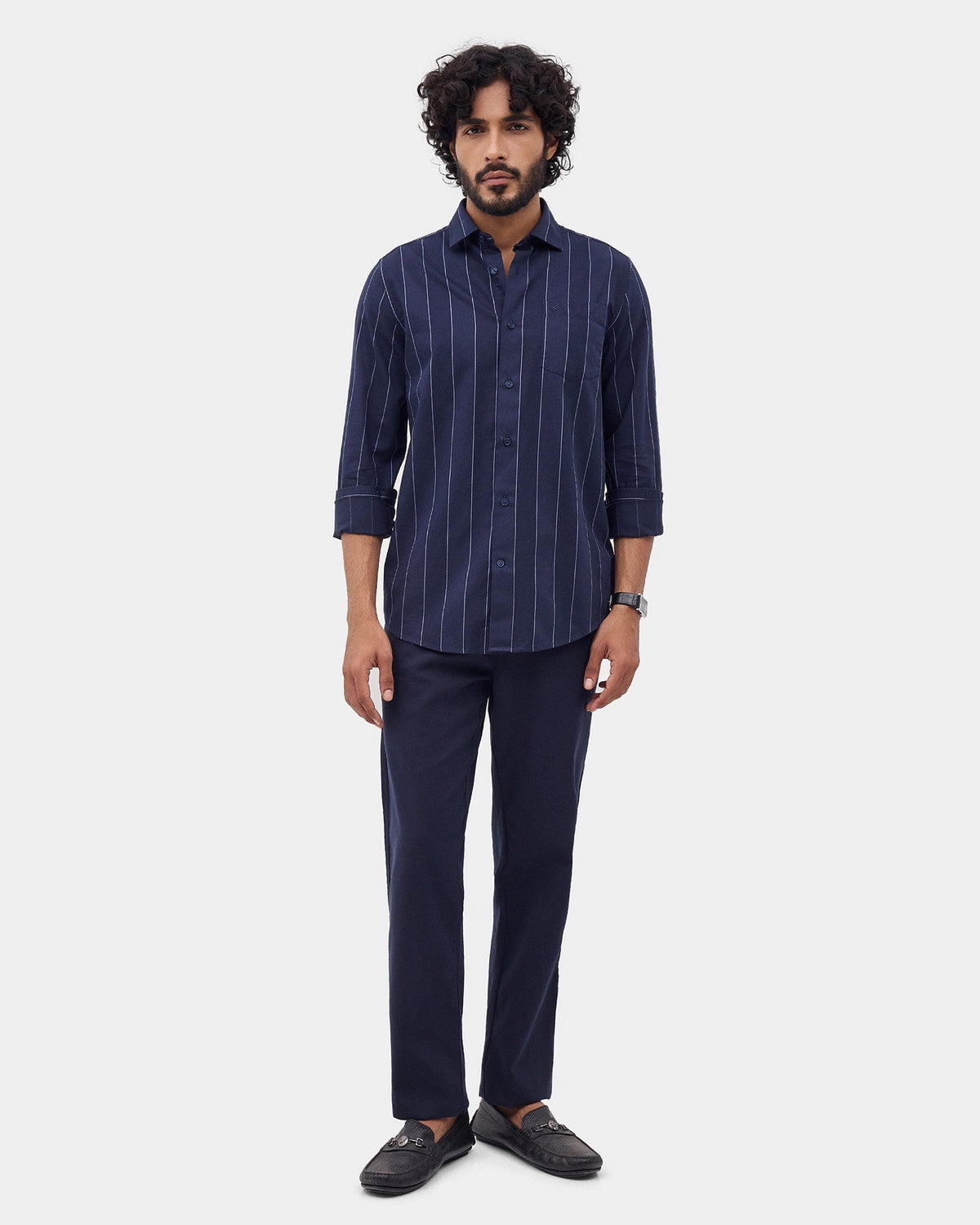 Navy Stripe Shirt - Xenia