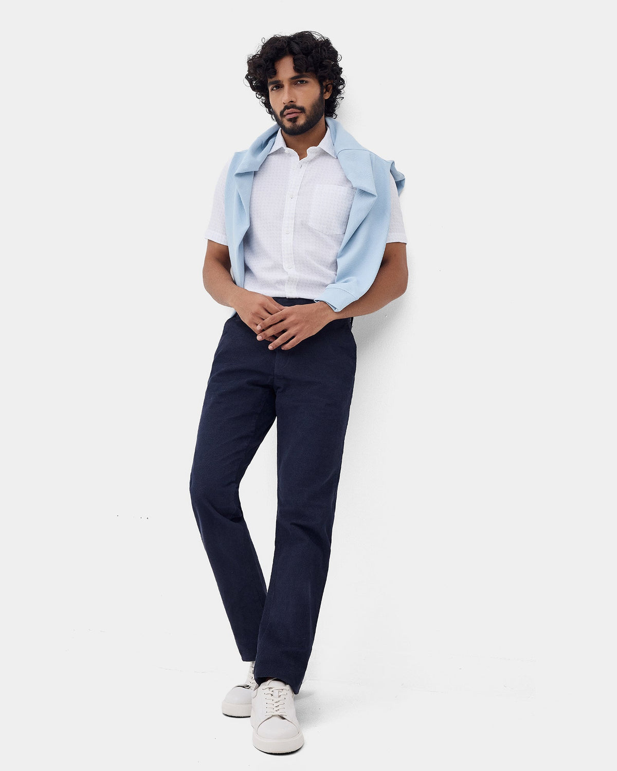 Navy Corduroy Khakis - Dustin